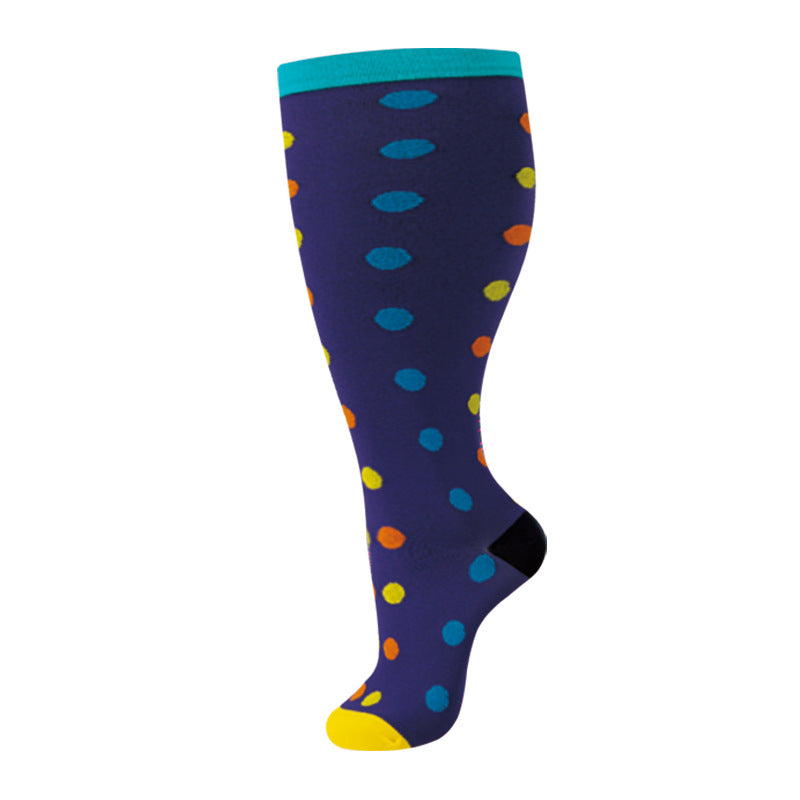 Wide-Calf Compression Socks — 2XL–4XL (Single Pair)