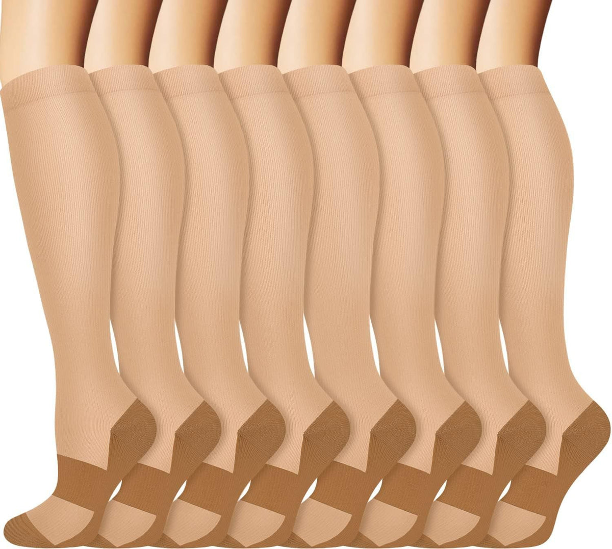 Compression Socks — 8-Pair Work Week Pack