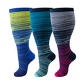 Wide-Calf Compression Socks — 2XL–4XL (Single Pair)
