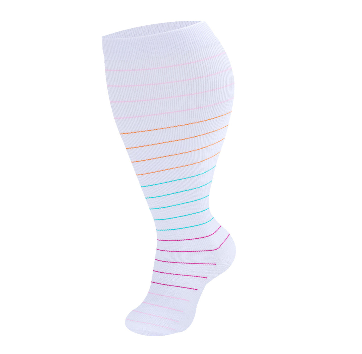 Wide-Calf Compression Socks — 2XL–4XL (Single Pair)