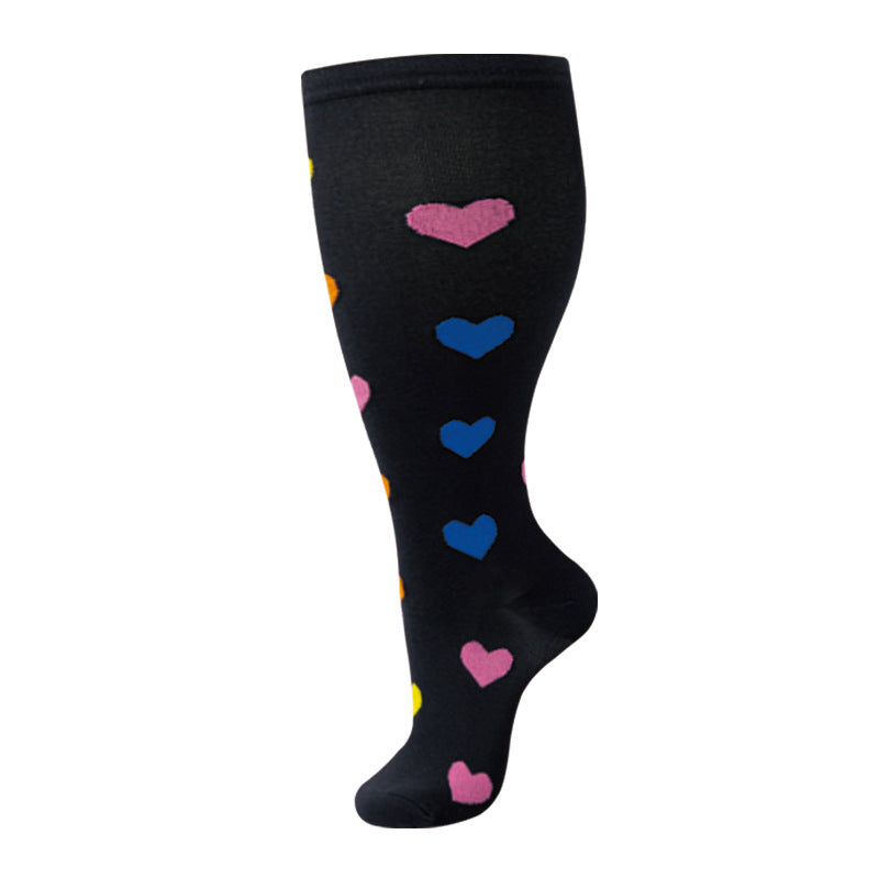 Wide-Calf Compression Socks — 2XL–4XL (Single Pair)