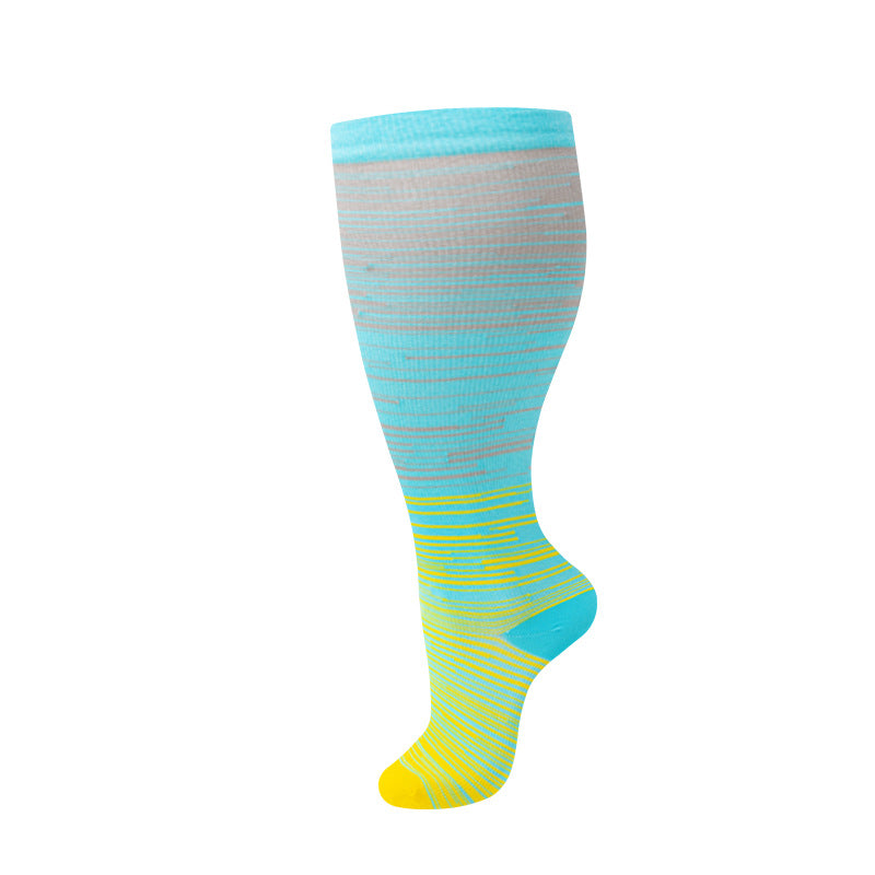 Wide-Calf Compression Socks — 2XL–4XL (Single Pair)