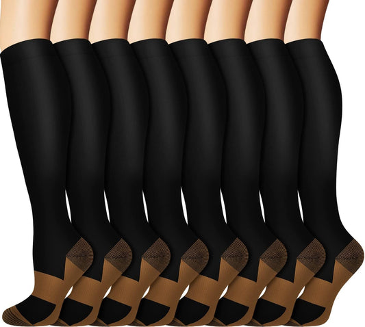 Compression Socks — 8-Pair Work Week Pack