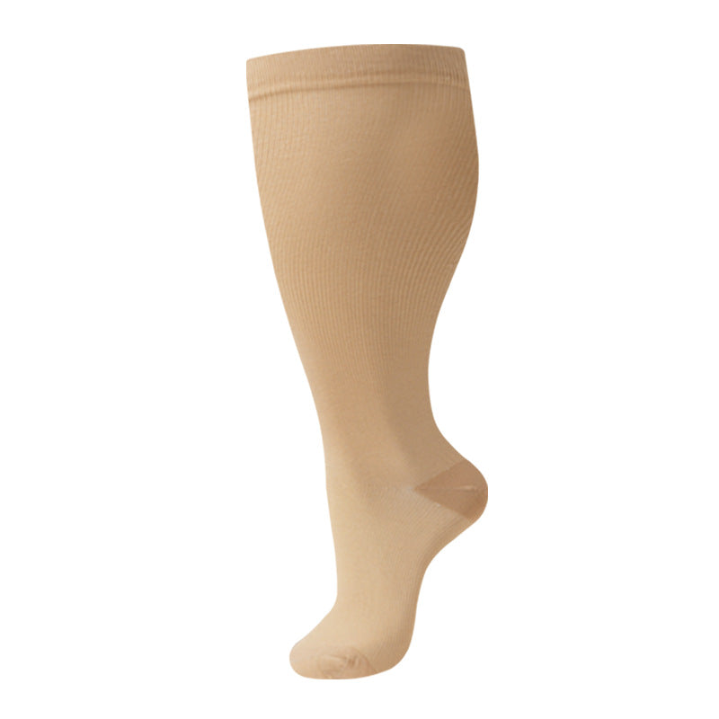 Wide-Calf Compression Socks — 2XL–4XL (Single Pair)