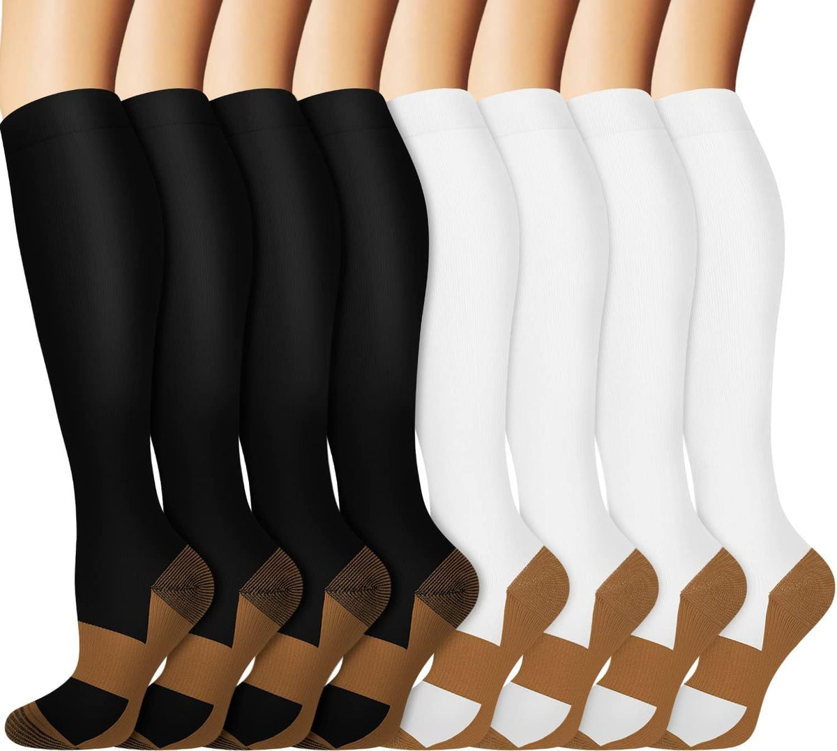Compression Socks — 8-Pair Work Week Pack