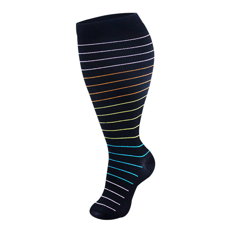Wide-Calf Compression Socks — 2XL–4XL (Single Pair)