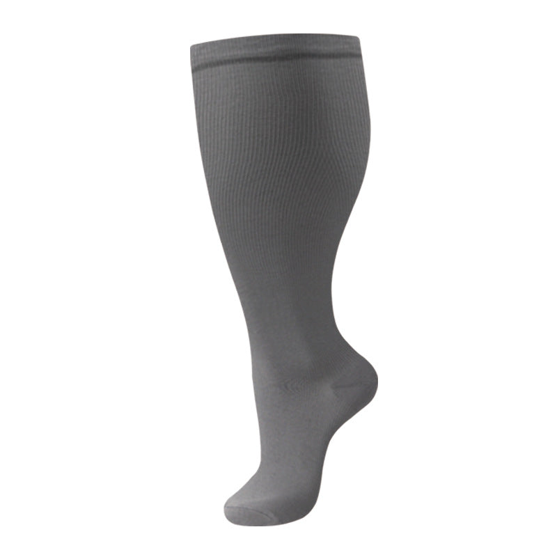 Wide-Calf Compression Socks — 2XL–4XL (Single Pair)