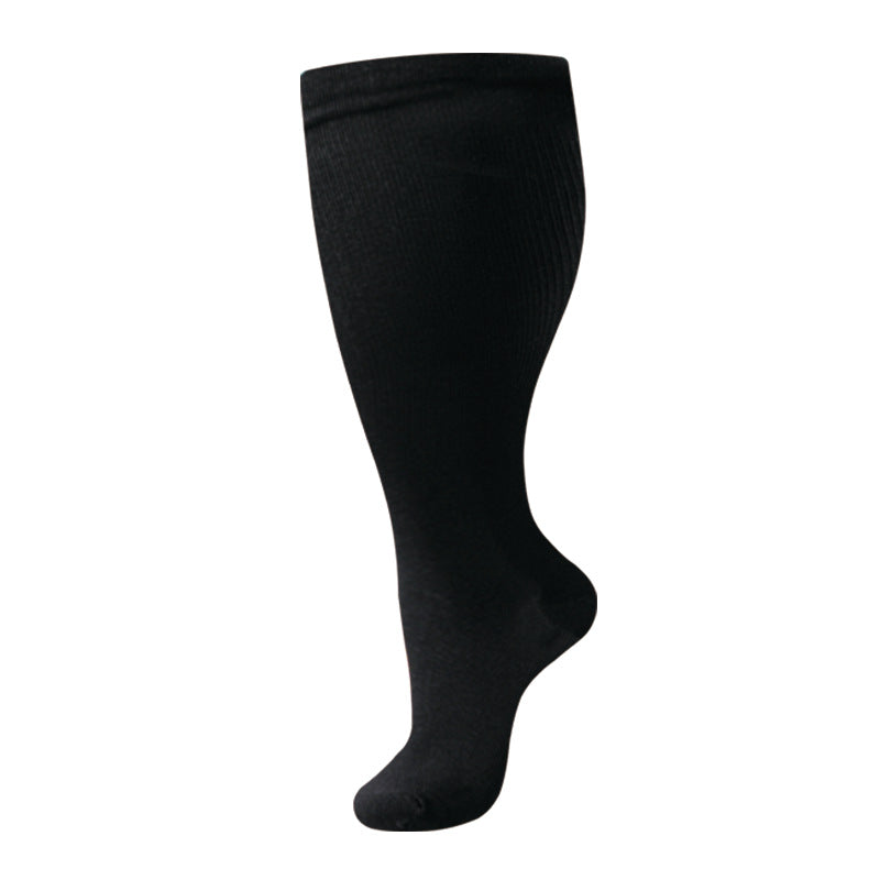 Wide-Calf Compression Socks — 2XL–4XL (Single Pair)