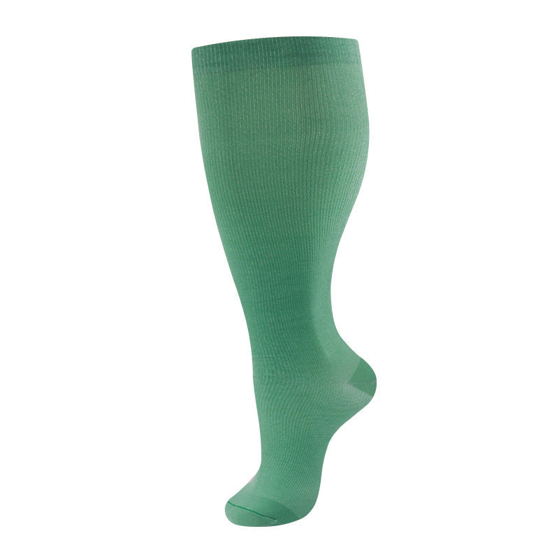 Wide-Calf Compression Socks — 2XL–4XL (Single Pair)