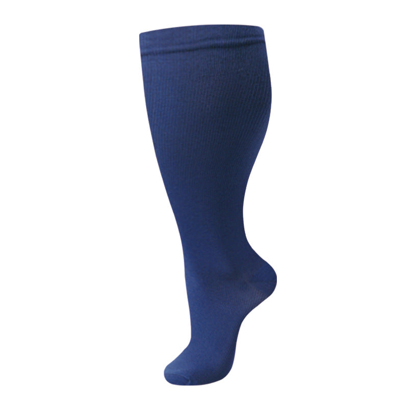 Wide-Calf Compression Socks — 2XL–4XL (Single Pair)