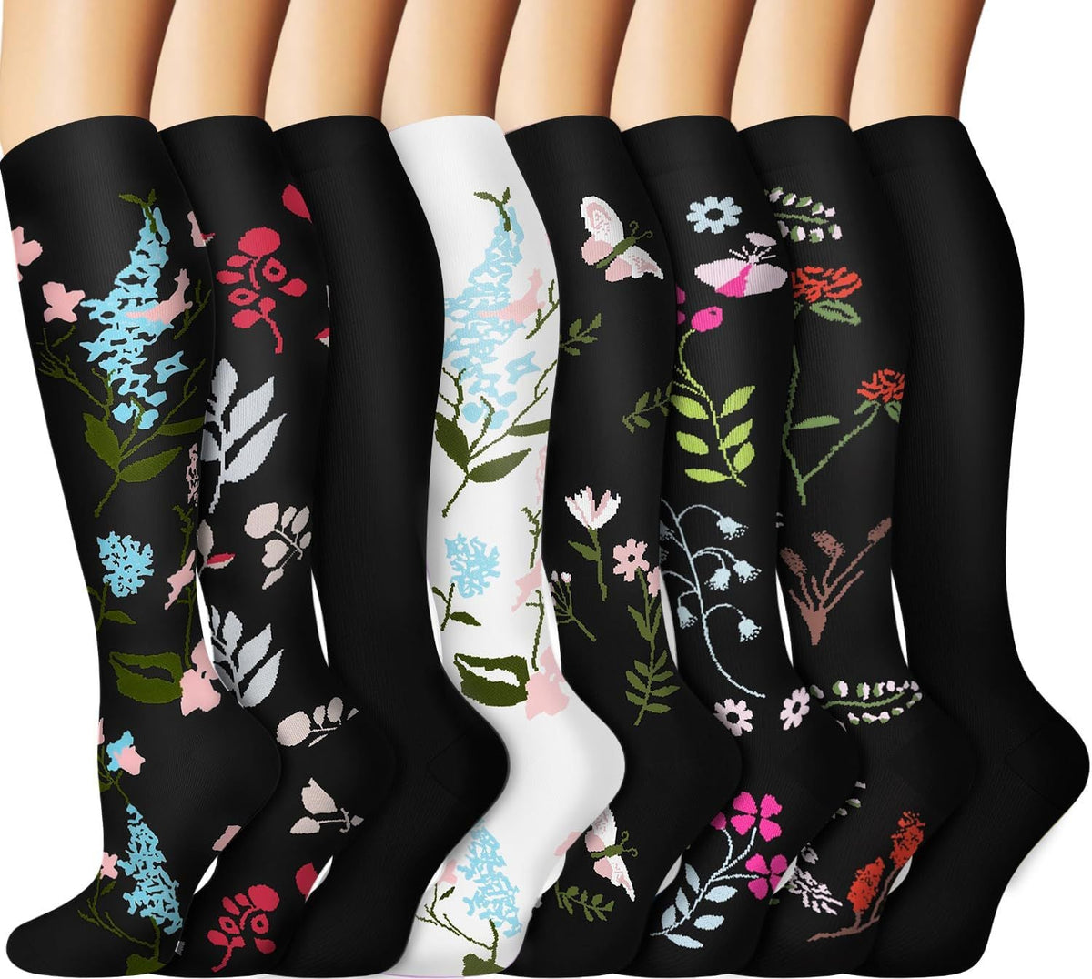 Compression Socks — 8-Pair Work Week Pack