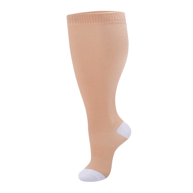 Wide-Calf Compression Socks — 2XL–4XL (Single Pair)