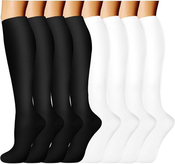 Compression Socks — 8-Pair Work Week Pack