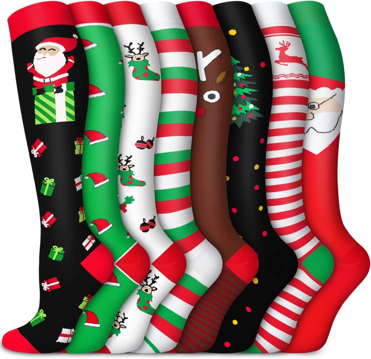 Compression Socks — 8-Pair Work Week Pack