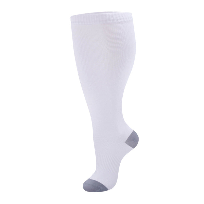 Wide-Calf Compression Socks — 2XL–4XL (Single Pair)